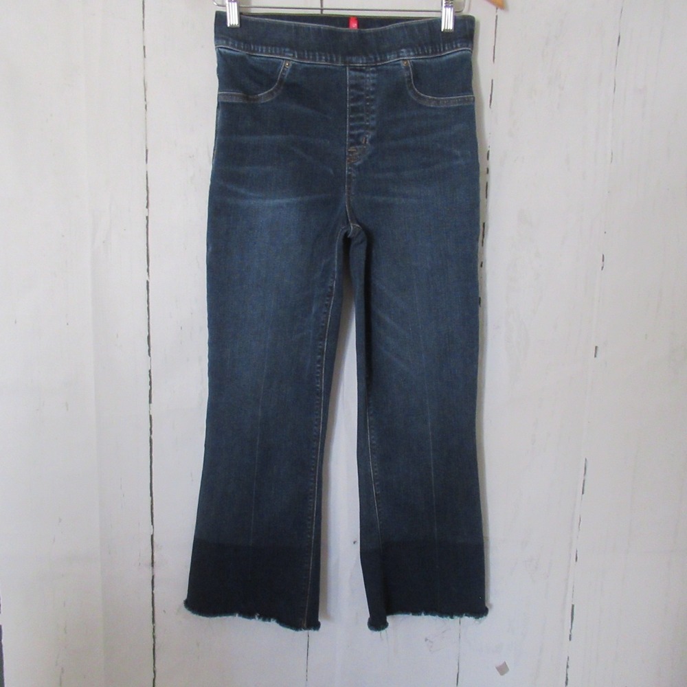 Spanx Jeans M‎ Medium Pull On Cropped Flare Stretch Slimming 20231R